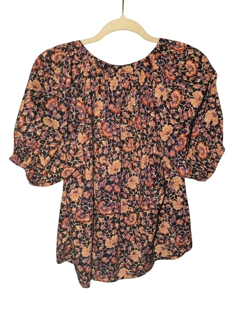 Ulla Johnson puff-sleeve floral-print top